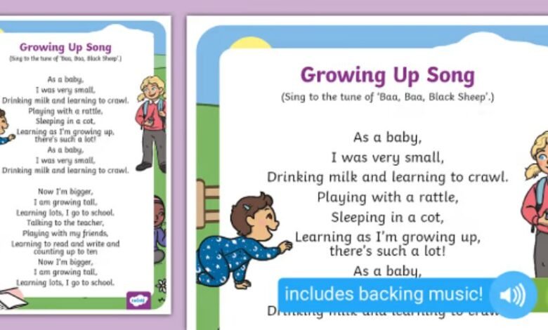 songs about kids growing up